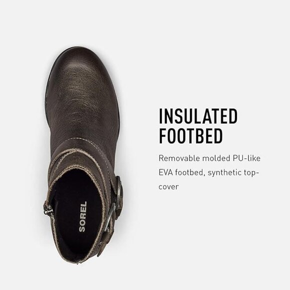 Sorel Women's Joan of Arctic Wedge II Buckle Boot Light Rain Waterproof - Quarry - Picture 6 of 12